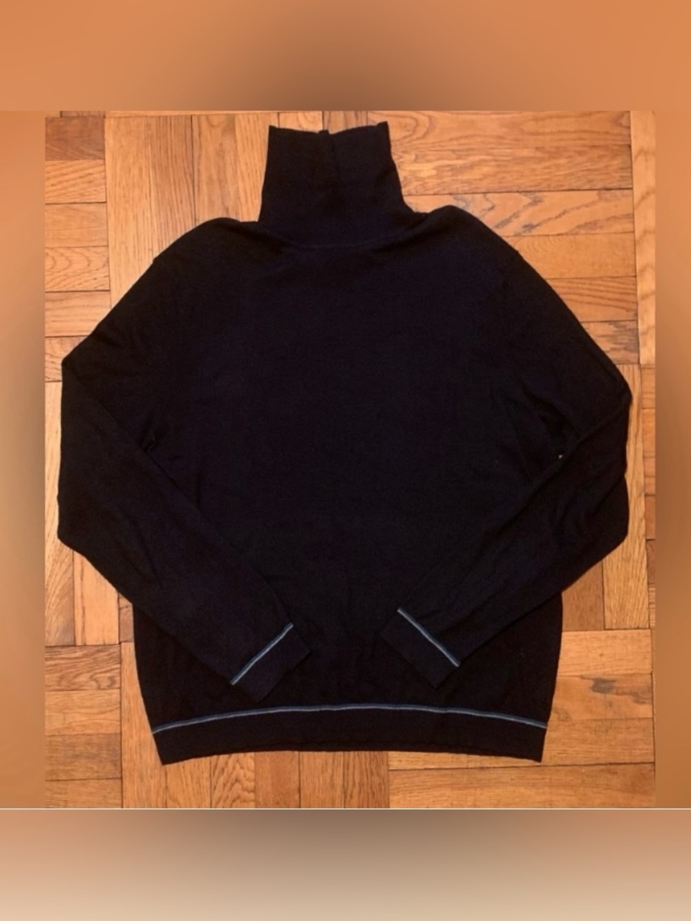 Ted Baker Men's Black Cashmere Blend Turtleneck Sweater